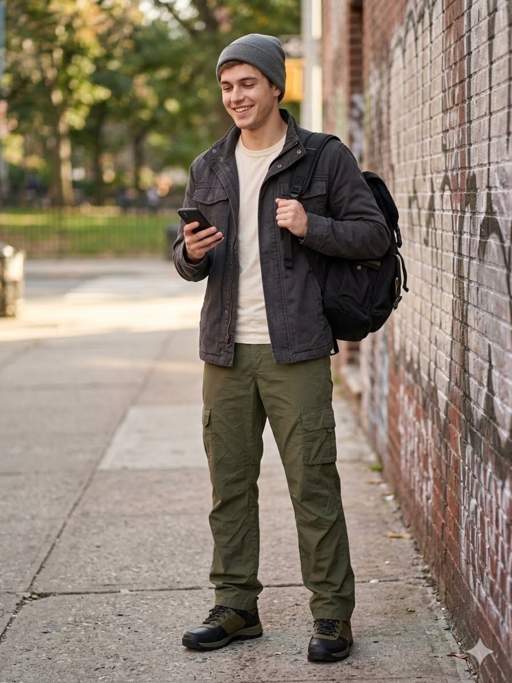 Men's Olive Cargo Pants - Versatile Everyday Utility